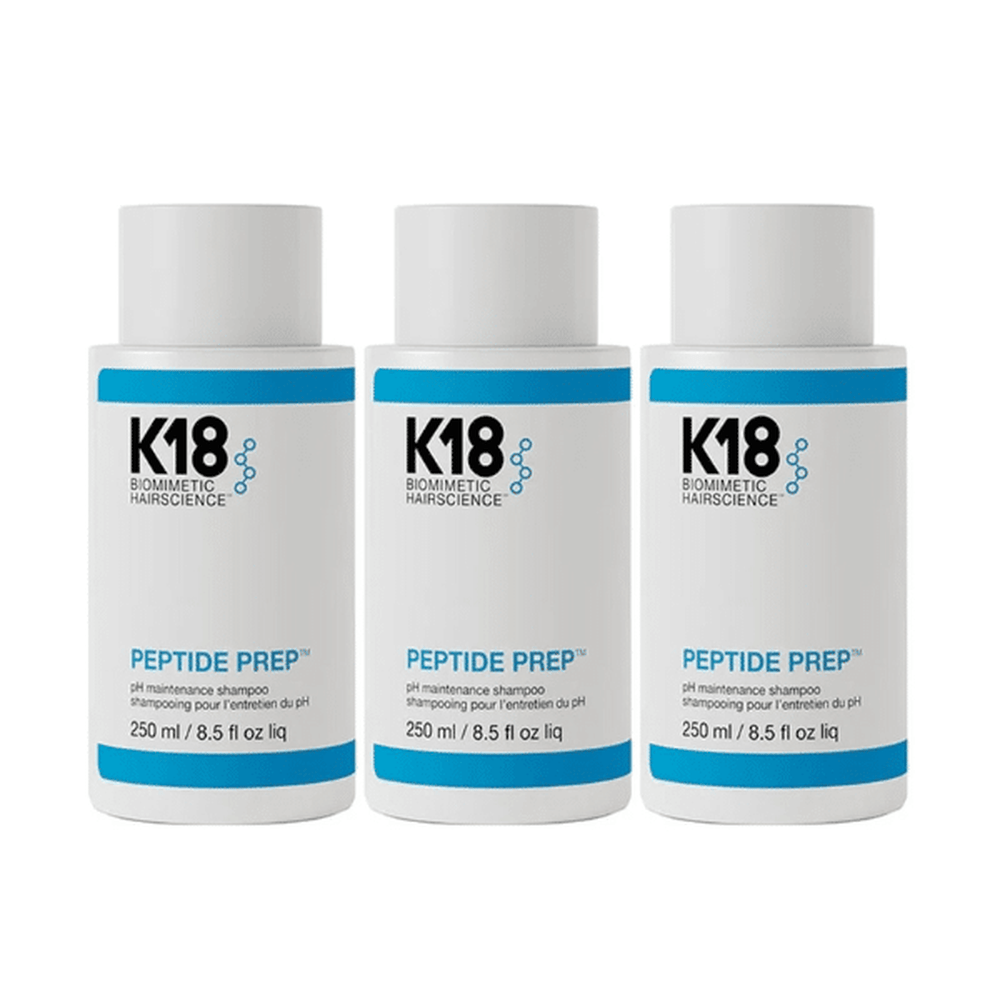 K18 PEPTIDE PREP PH Maintenance Shampoo 250ml 3 Pack Set - buy haircare set online in Dubai, UAE | Beauty Orchard