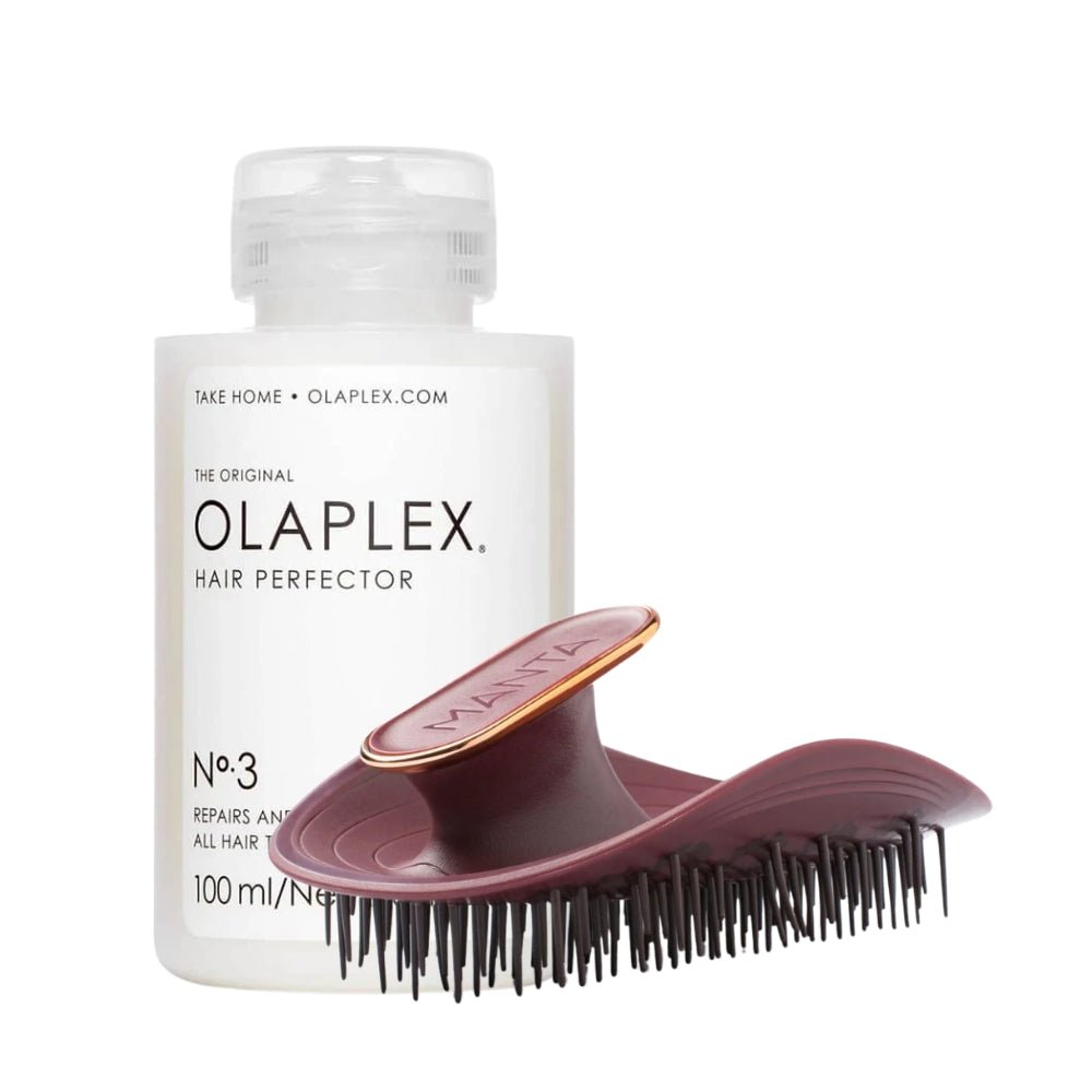 Olaplex No. 3 & Manta Brush (Burgundy) Set - buy haircare set online in Dubai, UAE | Beauty Orchard