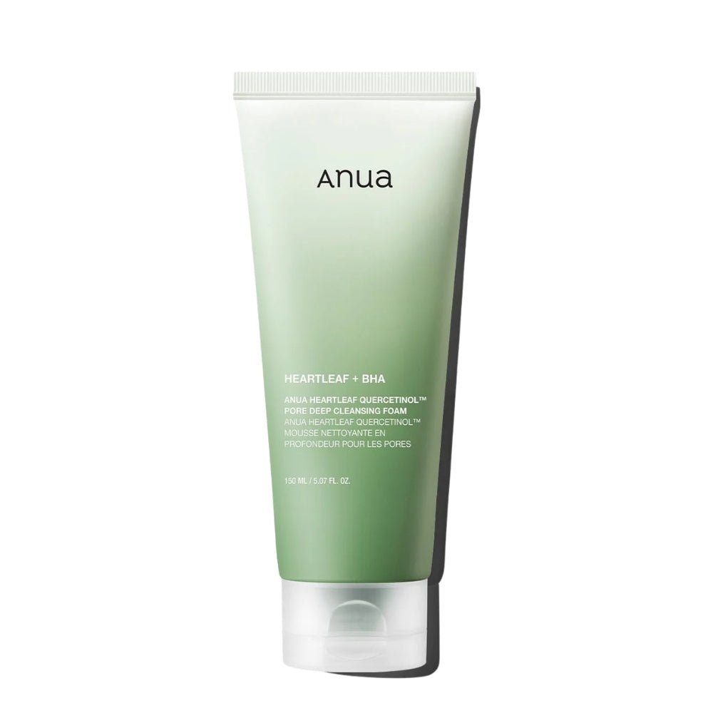 Anua Heartleaf Quercetinol Pore Deep Cleansing Foam 150ml - buy face cleanser online in Dubai, UAE | Beauty Orchard