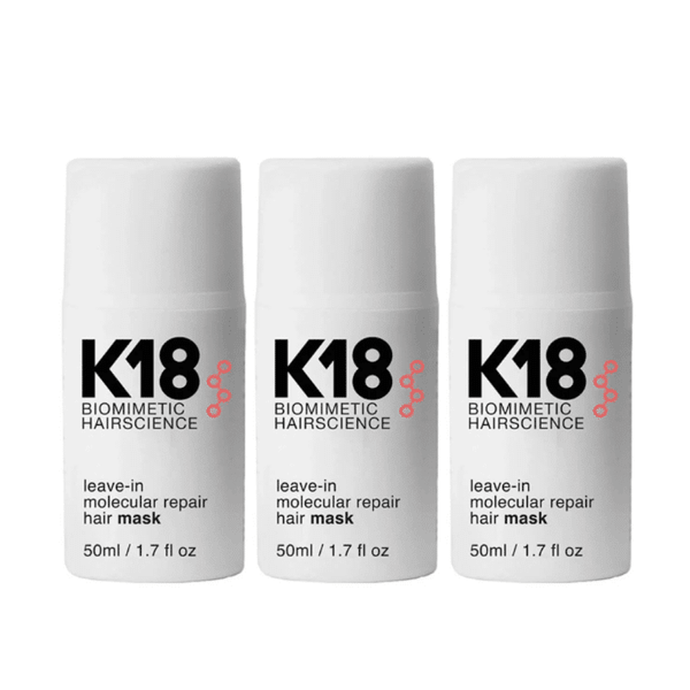 K18 Leave In Molecular Repair Hair Mask 50ml 3 Pack Set - buy haircare set online in Dubai, UAE | Beauty Orchard