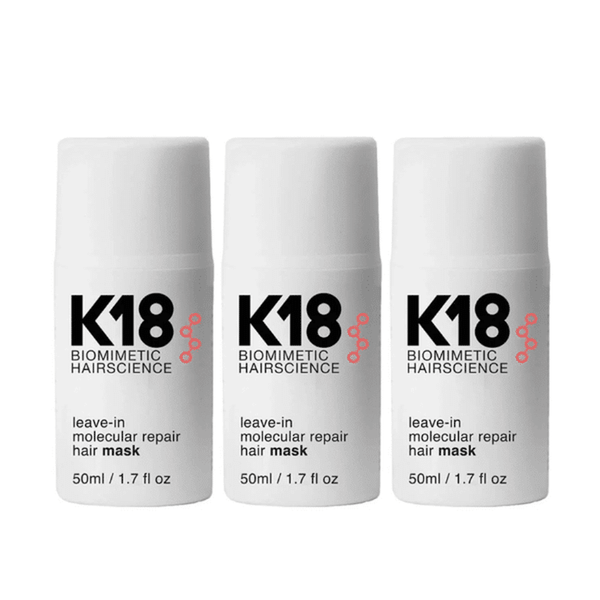 K18 Leave In Molecular Repair Hair Mask 50ml 3 Pack Set - buy haircare set online in Dubai, UAE | Beauty Orchard