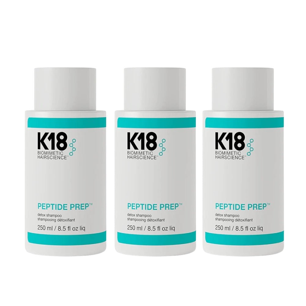 K18 PEPTIDE PREP Detox Shampoo 250ml 3 Pack Set - buy haircare set online in Dubai, UAE | Beauty Orchard