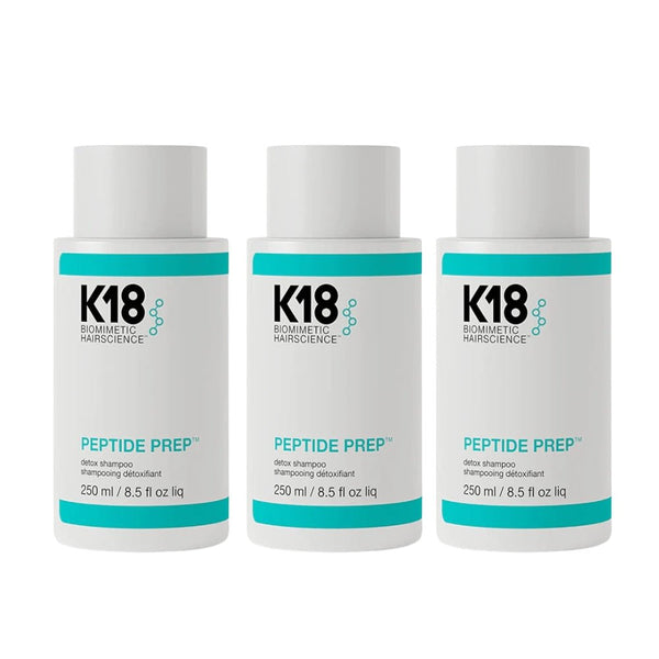 K18 PEPTIDE PREP Detox Shampoo 250ml 3 Pack Set - buy haircare set online in Dubai, UAE | Beauty Orchard