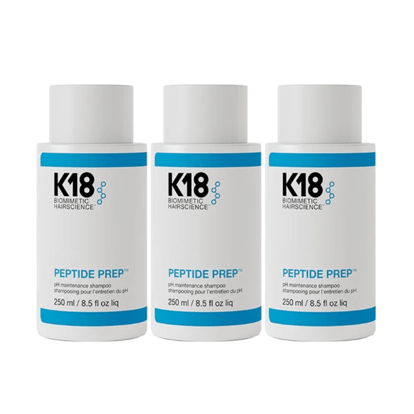 K18 PEPTIDE PREP PH Maintenance Shampoo 250ml 3 Pack Set - buy haircare set online in Dubai, UAE | Beauty Orchard