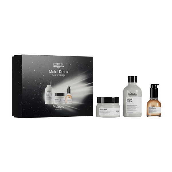 L'Oreal Professionnel Metal Detox Trio Shampoo + Mask + Oil - buy haircare set online in Dubai, UAE | Beauty Orchard