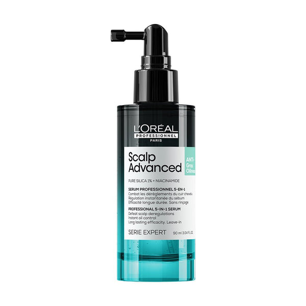 L'Oreal Professionnel Scalp Advanced Anti-Oiliness 5 in 1 professional leave-in serum 90ml - buy hair serum online in Dubai, UAE | Beauty Orchard