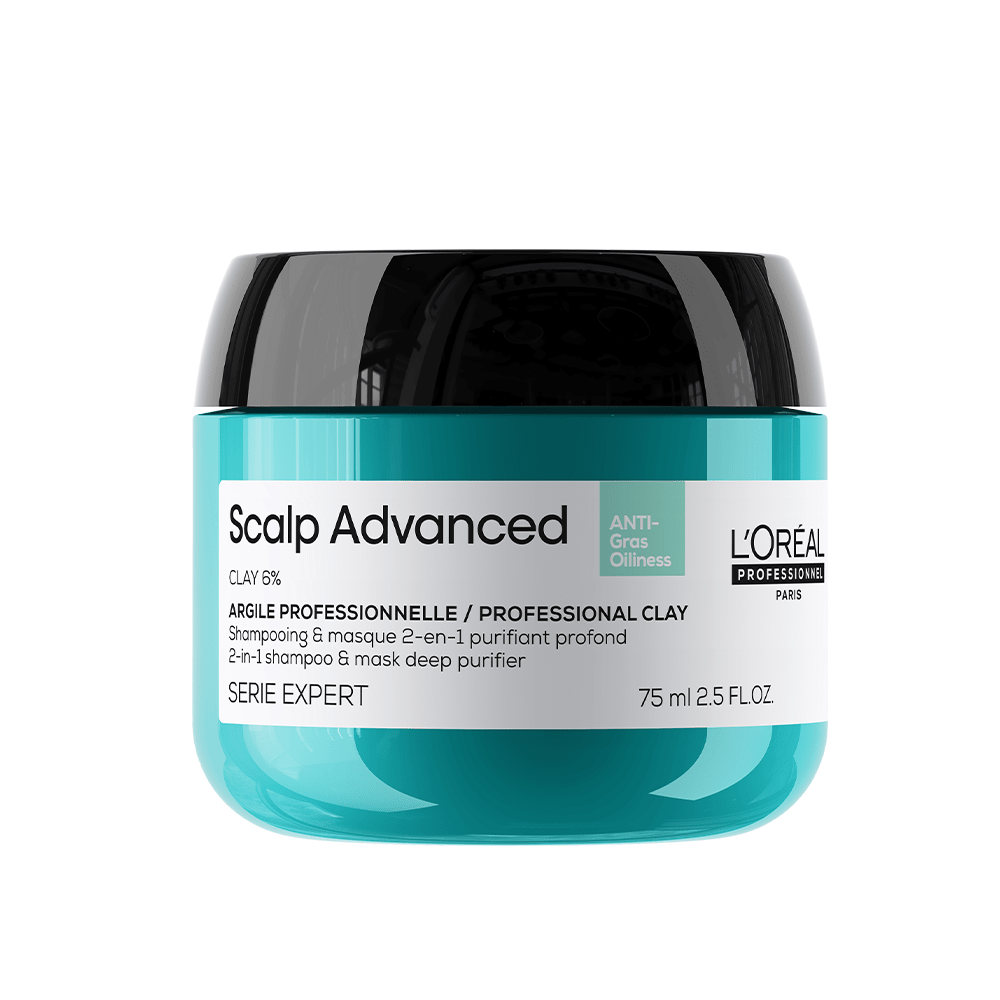 L'Oreal Professionnel  Serie Expert Scalp Advanced Anti-Oiliness 2-in-1 Deep Purifier Clay 75ml - buy hair mask online in Dubai, UAE | Beauty Orchard
