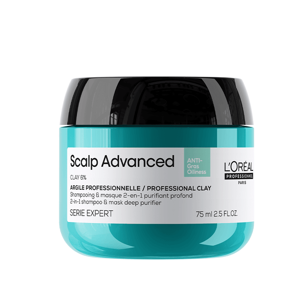 L'Oreal Professionnel  Serie Expert Scalp Advanced Anti-Oiliness 2-in-1 Deep Purifier Clay 75ml - buy hair mask online in Dubai, UAE | Beauty Orchard