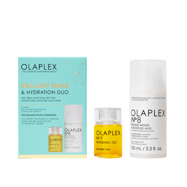 Olaplex Brilliant Shine and Hydration Duo Kit - buy haircare set online in Dubai, UAE | Beauty Orchard
