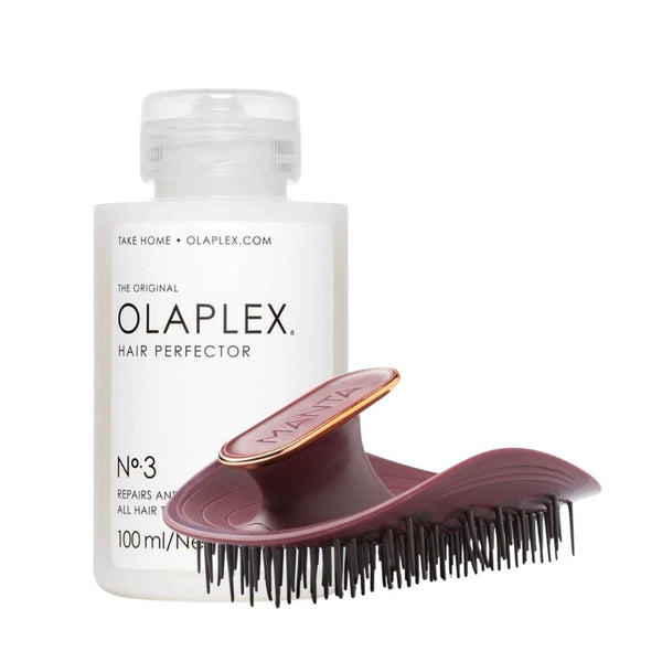 Olaplex No. 3 & Manta Brush (Burgundy) Set - buy haircare set online in Dubai, UAE | Beauty Orchard