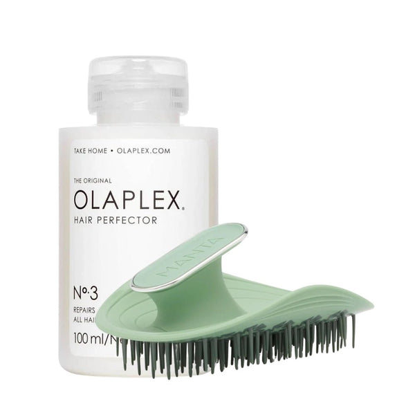 Olaplex No. 3 & Manta Brush (Green) Set - buy haircare set online in Dubai, UAE | Beauty Orchard