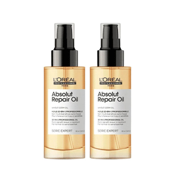 Serie Expert Absolut Repair Oil 10-in-1 2 Pack Set - buy haircare set online in Dubai, UAE | Beauty Orchard